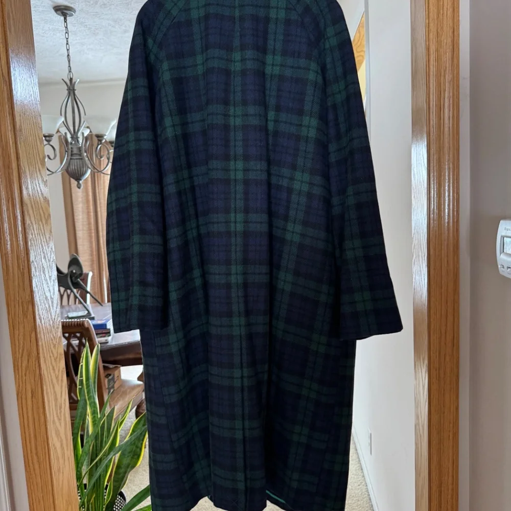 Avec Les Filles Plaid Coat in Green and Blue - Picture 6 of 6